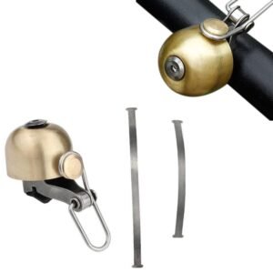 Retro Bike Bell Copper Crisp Cycling Bicycle Handlebar Bell Alarm Ring Gold