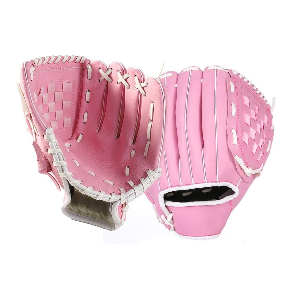 1X Baseball Glove Softball Training Mitt Left Hand Gloves for Adult Pink - M 1 1X Baseball Glove Softball Training Mitt Left Hand Gloves for Adult Pink – M