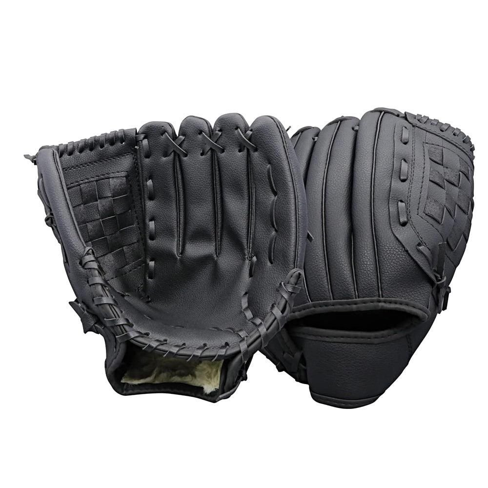 1X Baseball Glove Softball Training Mitt Left Hand Gloves for Adult Black - M 1 1X Baseball Glove Softball Training Mitt Left Hand Gloves for Adult Black – M