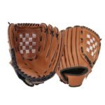 1X Baseball Glove Softball Training Mitt Left Hand Gloves for Adult Brown – L
