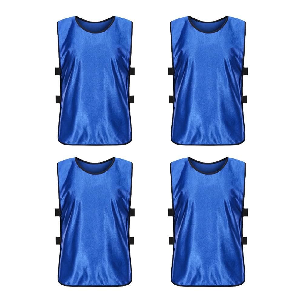 4Pcs Scrimmage Training Vest Team Sports Games Practice Jersey Blue 1 4Pcs Scrimmage Training Vest Team Sports Games Practice Jersey Blue