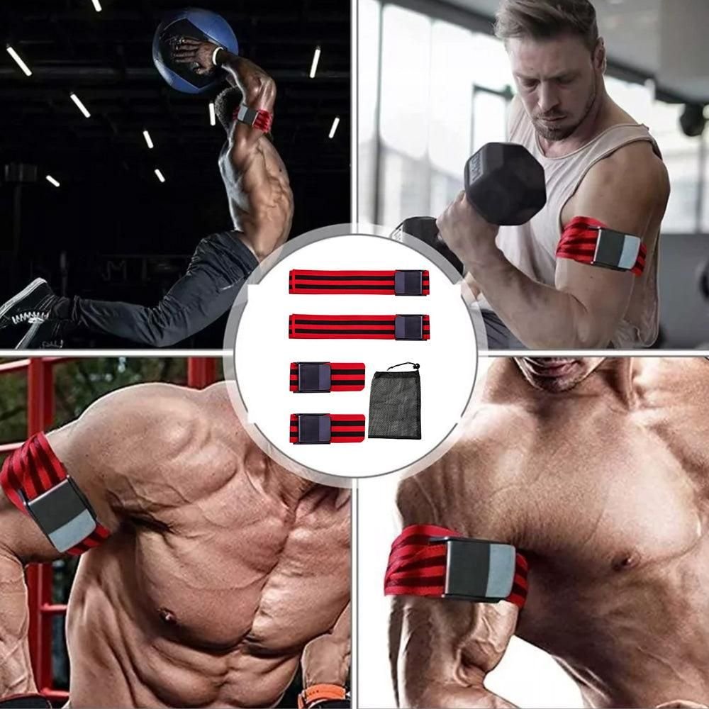 Bundle Booty Resistance Bands Blood Flow Restriction Straps for Glute and Hip Exercising Fitness Red 4 Bundle Booty Resistance Bands Blood Flow Restriction Straps for Glute and Hip Exercising Fitness Red - image 4