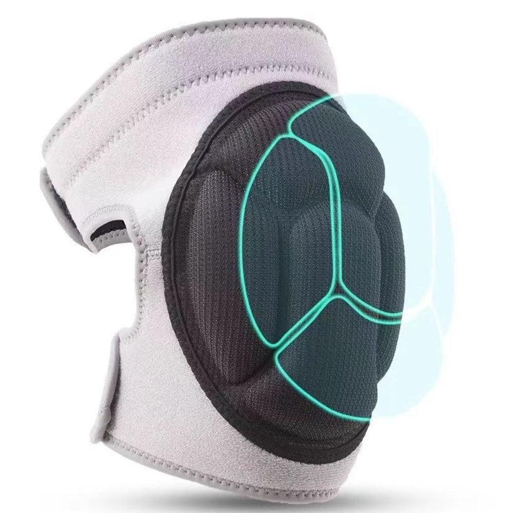 Pair of Knee Pads Anti-Slip Knee Protector Braces for Work Sports Grey - M 4 Pair of Knee Pads Anti-Slip Knee Protector Braces for Work Sports Grey – M - image 4
