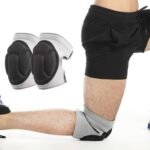 Pair of Knee Pads Anti-Slip Knee Protector Braces for Work Sports Grey – XL
