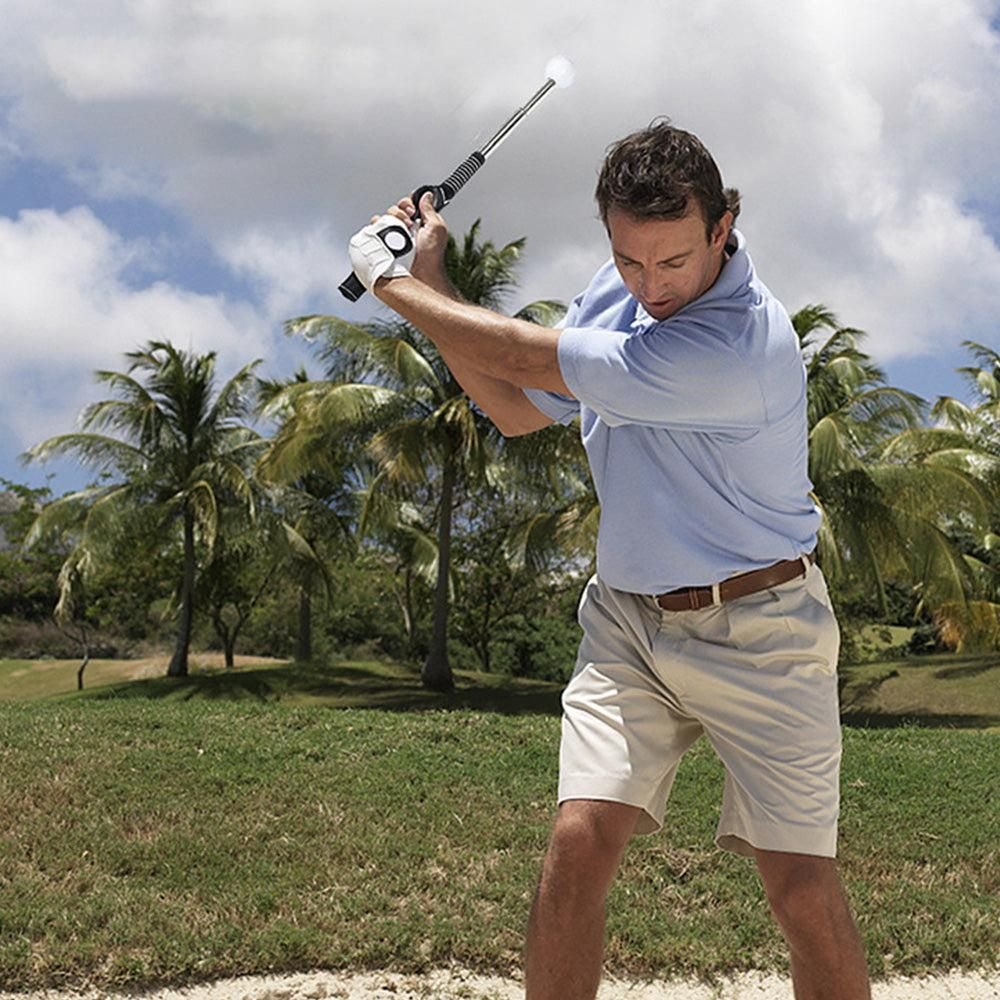 Retractable Golf Swing Training Aid Golf Grip Trainer Attachment for Chipping Hitting 3 Retractable Golf Swing Training Aid Golf Grip Trainer Attachment for Chipping Hitting - image 3
