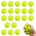 20 Pack Green 9 Inch Soft Training Baseballs Lightweight Hollow Airflow