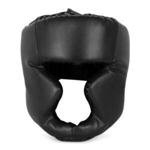 Kickboxing Head Gear for Adults/ MMA Training Spng Maal Arts Boxing Helmet – Black S