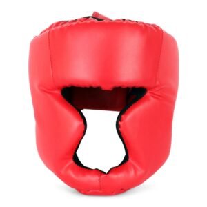 Kickboxing Head Gear for Adults/ MMA Training Spng Maal Arts Boxing Helmet – Red L