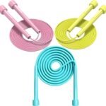 3Pcs Speed Jumping Rope Pink Blue Yellow 2.8m Professional Men Women Fitness Skipping Rope Portable
