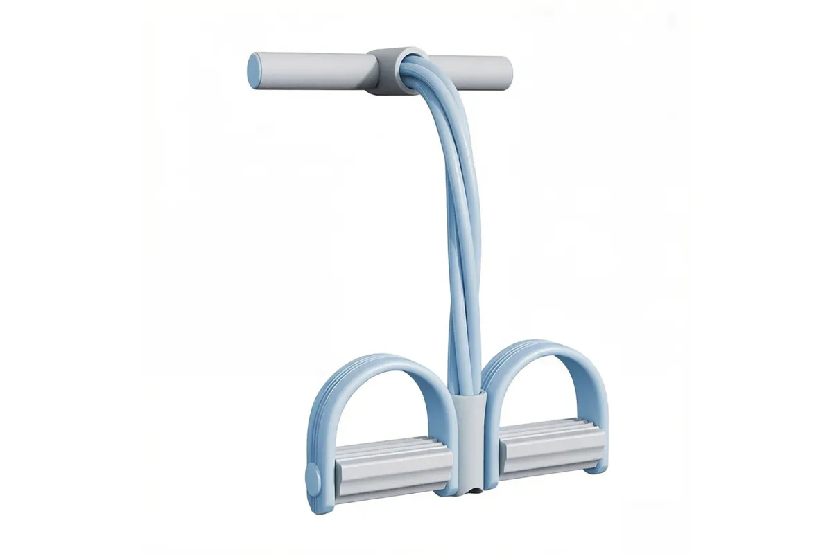 6-Tube Natural Rubber Resistance Band Trainer Full Body Abdominal Waist Leg Fitness Set - Gray Blue 3 6-Tube Natural Rubber Resistance Band Trainer Full Body Abdominal Waist Leg Fitness Set – Gray Blue - image 3