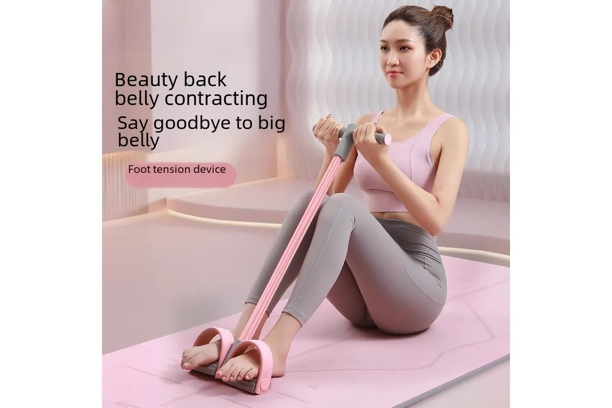 6-Tube Natural Rubber Resistance Band Trainer Full Body Abdominal Waist Leg Fitness Set - Gray Blue 5 6-Tube Natural Rubber Resistance Band Trainer Full Body Abdominal Waist Leg Fitness Set – Gray Blue - image 5