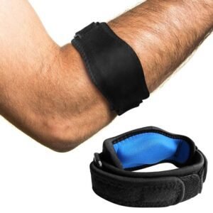 Adjustable Elbow Brace Blue Spandex+EVA One Size 1pc