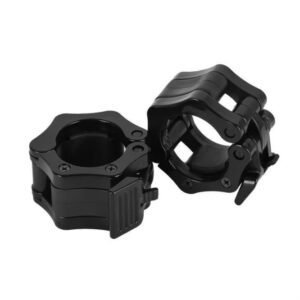 Barbell Clamps Black 2 Inch Quick Release Weight Bar Collars 1 Pair