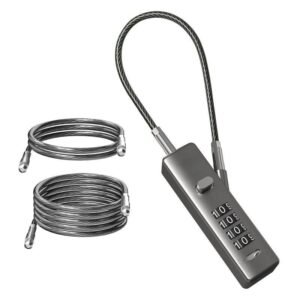 Steel wire rope combination lock basket anti-theft lock bicycle lock Wire rope password lock