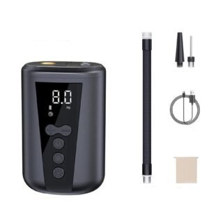 Electric Ball Pump with LCD Display Preset Pressure for Basketball Soccer