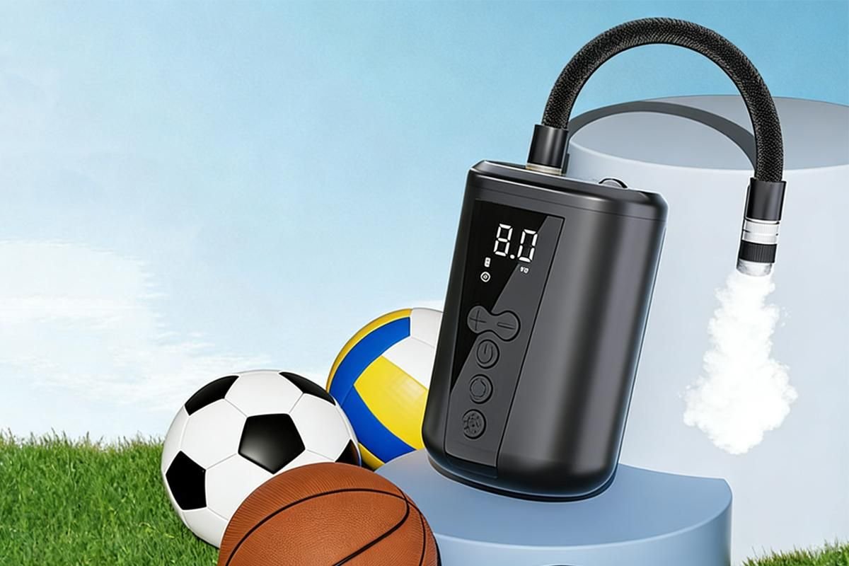 Electric Ball Pump with LCD Display Preset Pressure for Basketball Soccer 2 Electric Ball Pump with LCD Display Preset Pressure for Basketball Soccer - Image 2