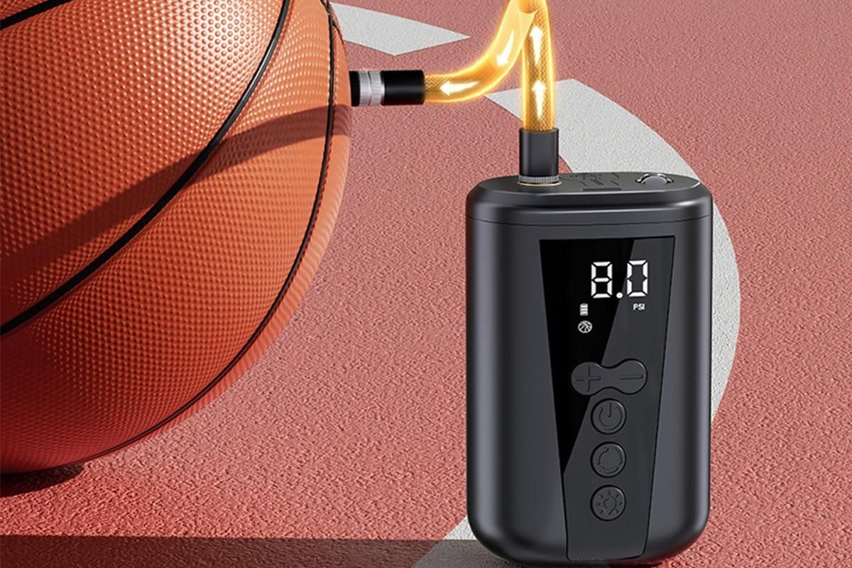 Electric Ball Pump with LCD Display Preset Pressure for Basketball Soccer 4 Electric Ball Pump with LCD Display Preset Pressure for Basketball Soccer - Image 4