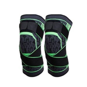2Pcs Men Women Knee Compression Sleeve For Knee Pain Relief Supportive Knee Sleeve-Green 3XL