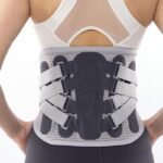 Adjustable Lumbar Support Belt Lower Back Brace With Lumbar Pad Waist Belt – L