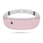 Running Belt Ultra Light Bounce Free Waist Pouch Bag Fitness Workout Belt Sport Waist Pack Exercise Waist Bag – Pink