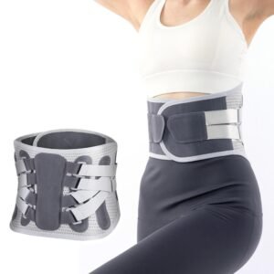 Adjustable Lumbar Support Belt Lower Back Brace With Lumbar Pad Waist Belt – M