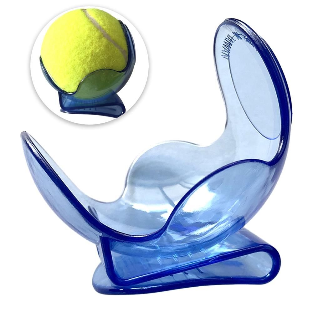 Transparent Plastic Tennis Ball Clip for Training 1 Transparent Plastic Tennis Ball Clip for Training