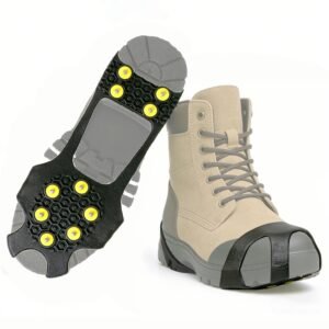Winter Ice Cleats Snow Shoe Grips Anti-Slip Covers Outdoor Climbing Hiking (M)