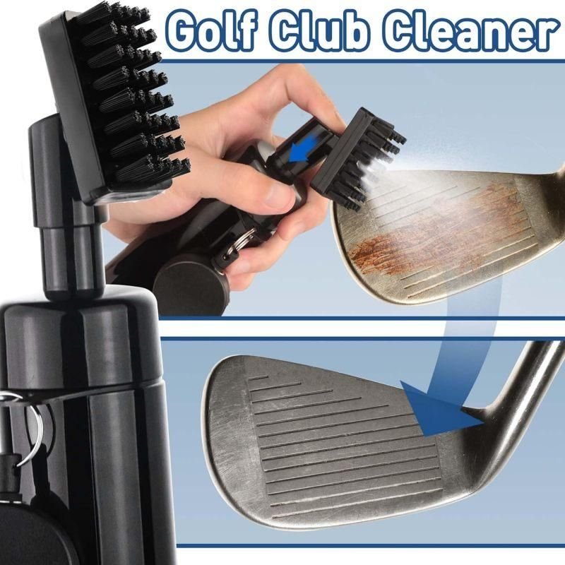 Golf Club Cleaner Brush with 5oz Water Spray Bottle Golf Cleaning Kit with Clip 4 Golf Club Cleaner Brush with 5oz Water Spray Bottle Golf Cleaning Kit with Clip - image 4