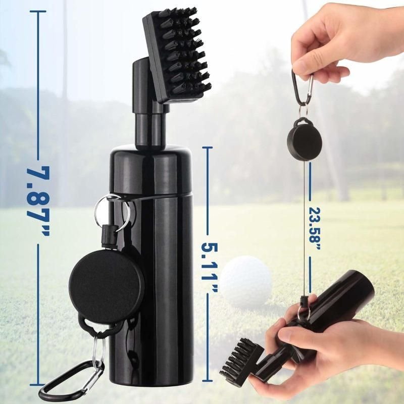 Golf Club Cleaner Brush with 5oz Water Spray Bottle Golf Cleaning Kit with Clip 5 Golf Club Cleaner Brush with 5oz Water Spray Bottle Golf Cleaning Kit with Clip - image 5