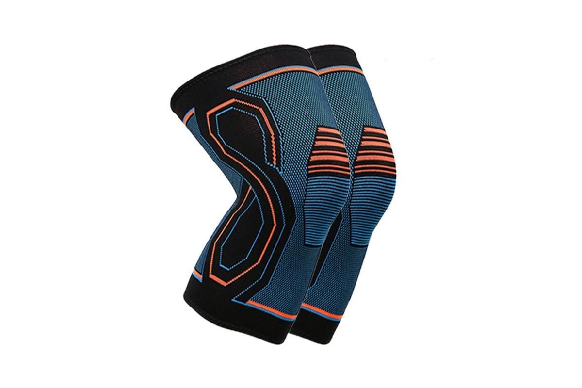 2-Pack Knitted Knee Support Sleeve Leg Brace for Gym Sports Running(S) 1 2-Pack Knitted Knee Support Sleeve Leg Brace for Gym Sports Running(S)