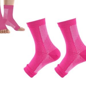 Compression Short Socks Ankle Support Socks -Pink / S