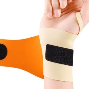 2X Adjustable Wrist Brace Wrist Support Protection Strap Compatible With Both Hands – Orange