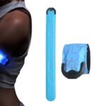 LED Light-Up Armband Safety Belt Night Running Cycling Arm Band -Blue
