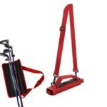 Portable Golf Club Bag With Adjustable Strap Golf Accessories -Red