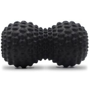 Peanut Massage Ball Double Lacrosse Roller For Deep Tissue Muscle And Myofascial Release – Black