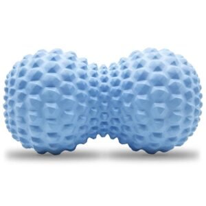Peanut Massage Ball Double Lacrosse Roller For Deep Tissue Muscle And Myofascial Release – Blue