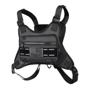 Running Chest Bag Reflective (Black)