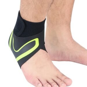 A Pair of Sports Ankle Sleeve Compression Anti-sprain Protection Socks Outdoor Sports Climbing Equipment-Green XL