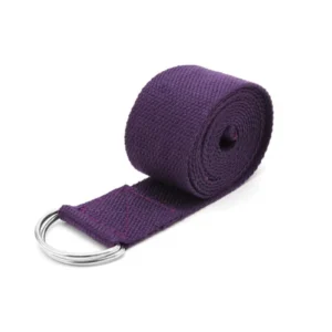 Sport Yoga Stretch Strap D-Ring Belt Gym Waist Leg Fitness 180Cm Adjustable Belt Purple