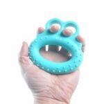 Strength Trainer Frog Points Finger Grip Ring Hand Grip Finger Strengtheners Blue 40Lb
