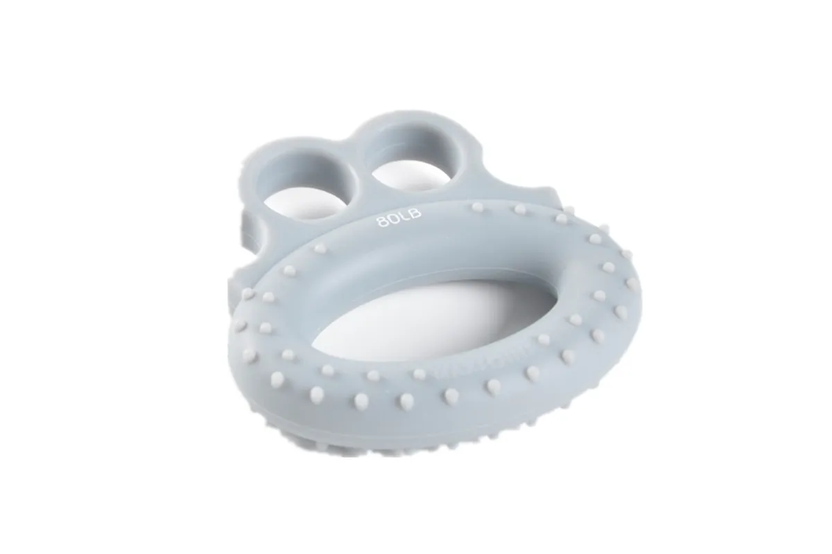 Strength Trainer Frog Points Finger Grip Ring Hand Grip Finger Strengtheners Grey 80Lb 2 Strength Trainer Frog Points Finger Grip Ring Hand Grip Finger Strengtheners Grey 80Lb - image 2