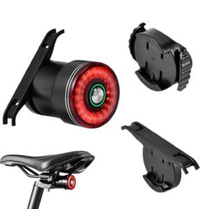 Bike Smart Taillight Auto Brake Sensing Rear Light Warning Saddle Light