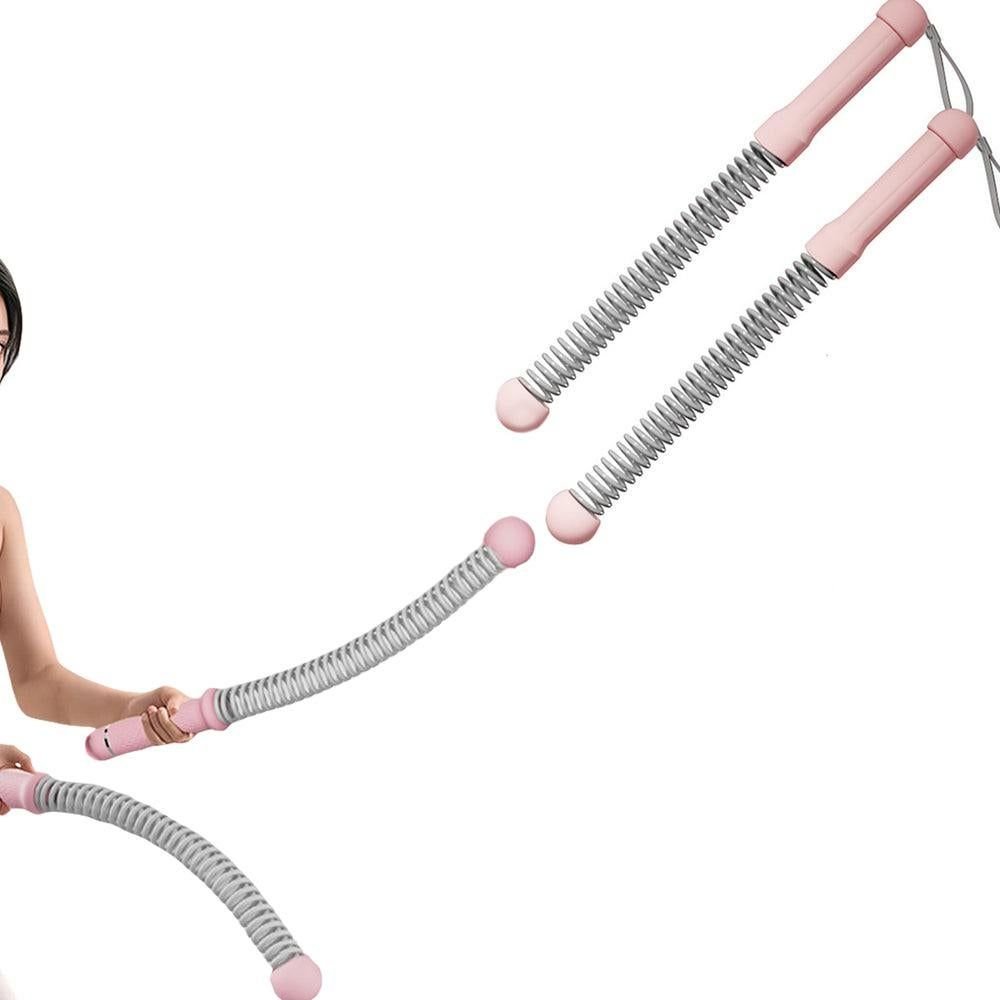 Cordless Ropeless Battle Rope Set for Home Gym Fitness - Pink 1 Cordless Ropeless Battle Rope Set for Home Gym Fitness – Pink