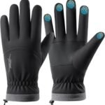 Ski Gloves Waterproof Touchscreen Winter Thermal Gloves Men Black XL