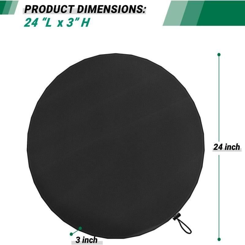 600D Oxford Heavy Duty Dartboard Cover, Waterproof Dust Protective Cover for 24 Inch Dart Board 3 600D Oxford Heavy Duty Dartboard Cover, Waterproof Dust Protective Cover for 24 Inch Dart Board - image 3
