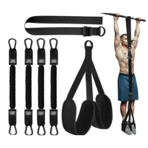 Pull Up Assistance Bands 300lbs, Power Resistance Belt for Fitness & Strength Training (black)