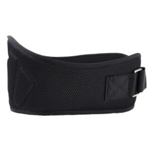 Weightlifting Belt for Men and Women Black Adjustable Gym Training Powerlifting Back Support Belt Black L