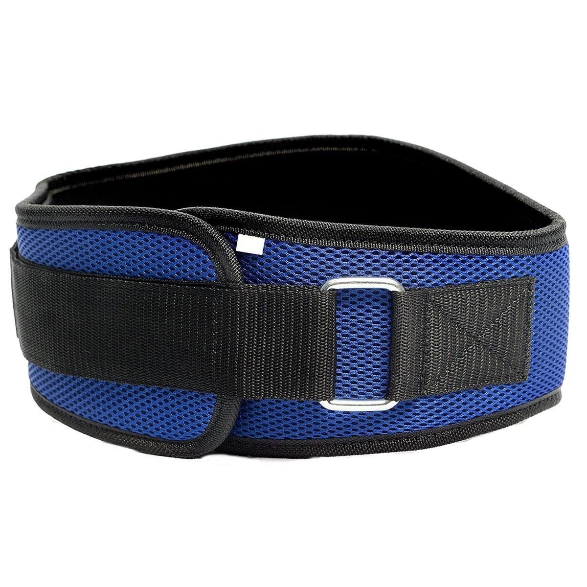 Weightlifting Belt for Men and Women Blue Adjustable Gym Training Powerlifting Back Support Belt Blue S 3 Weightlifting Belt for Men and Women Blue Adjustable Gym Training Powerlifting Back Support Belt Blue S - image 3
