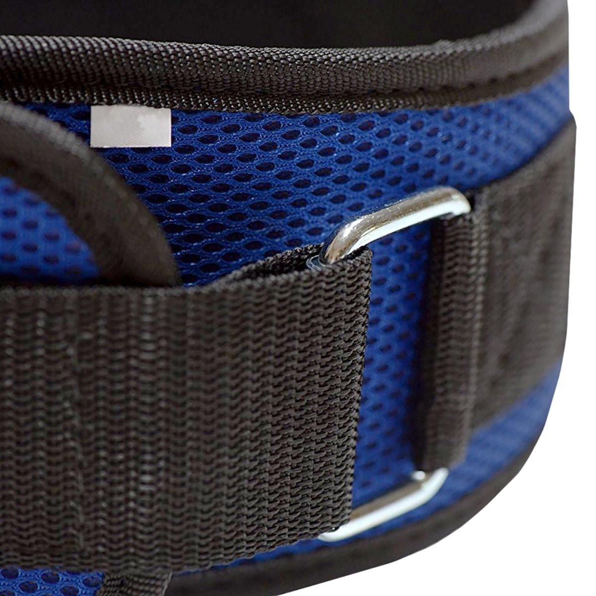 Weightlifting Belt for Men and Women Blue Adjustable Gym Training Powerlifting Back Support Belt Blue S 4 Weightlifting Belt for Men and Women Blue Adjustable Gym Training Powerlifting Back Support Belt Blue S - image 4