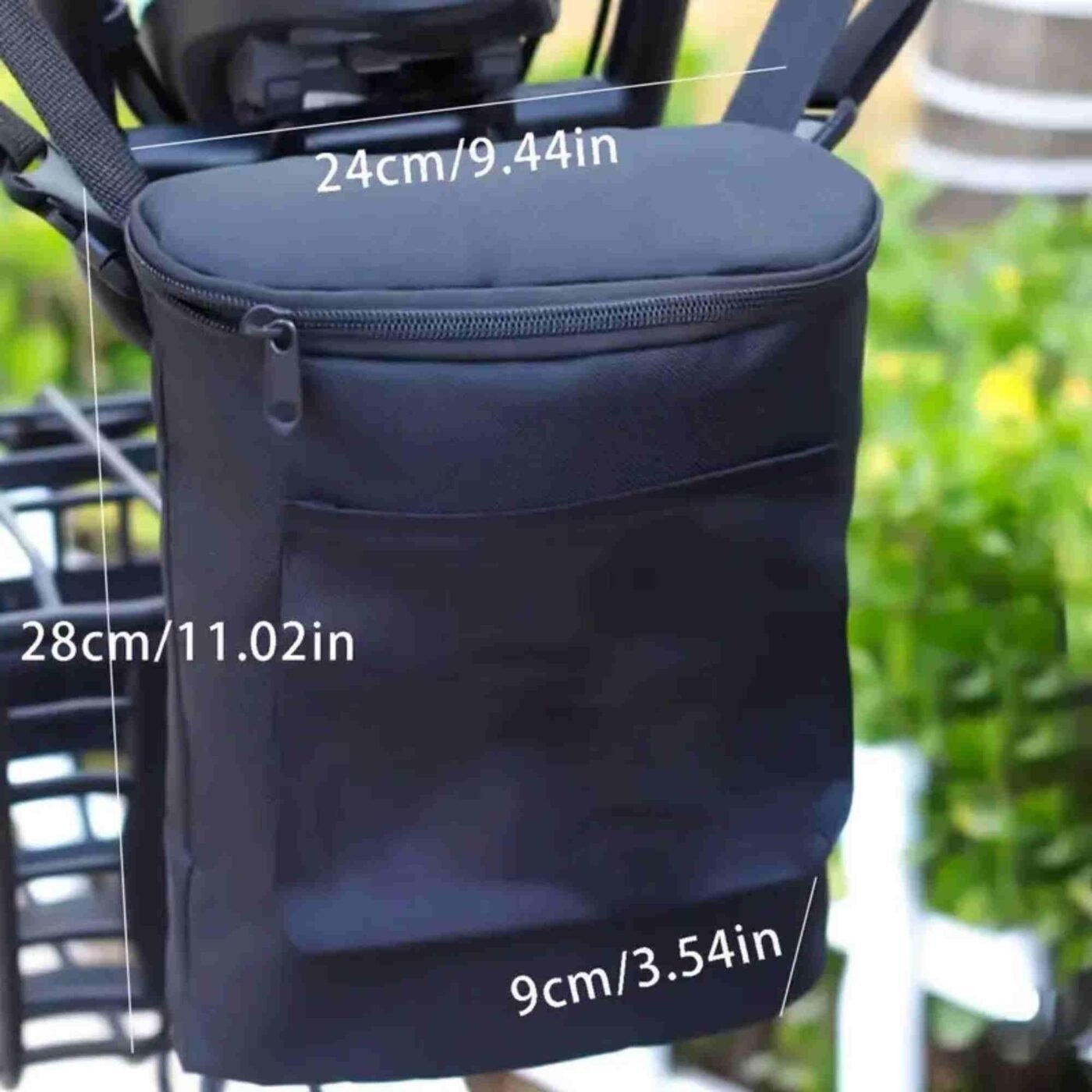 Bicycle Hanging Bag Front Handlebar Organizer Placement Bag For Bike Storage - Black 3 Bicycle Hanging Bag Front Handlebar Organizer Placement Bag For Bike Storage – Black - image 3